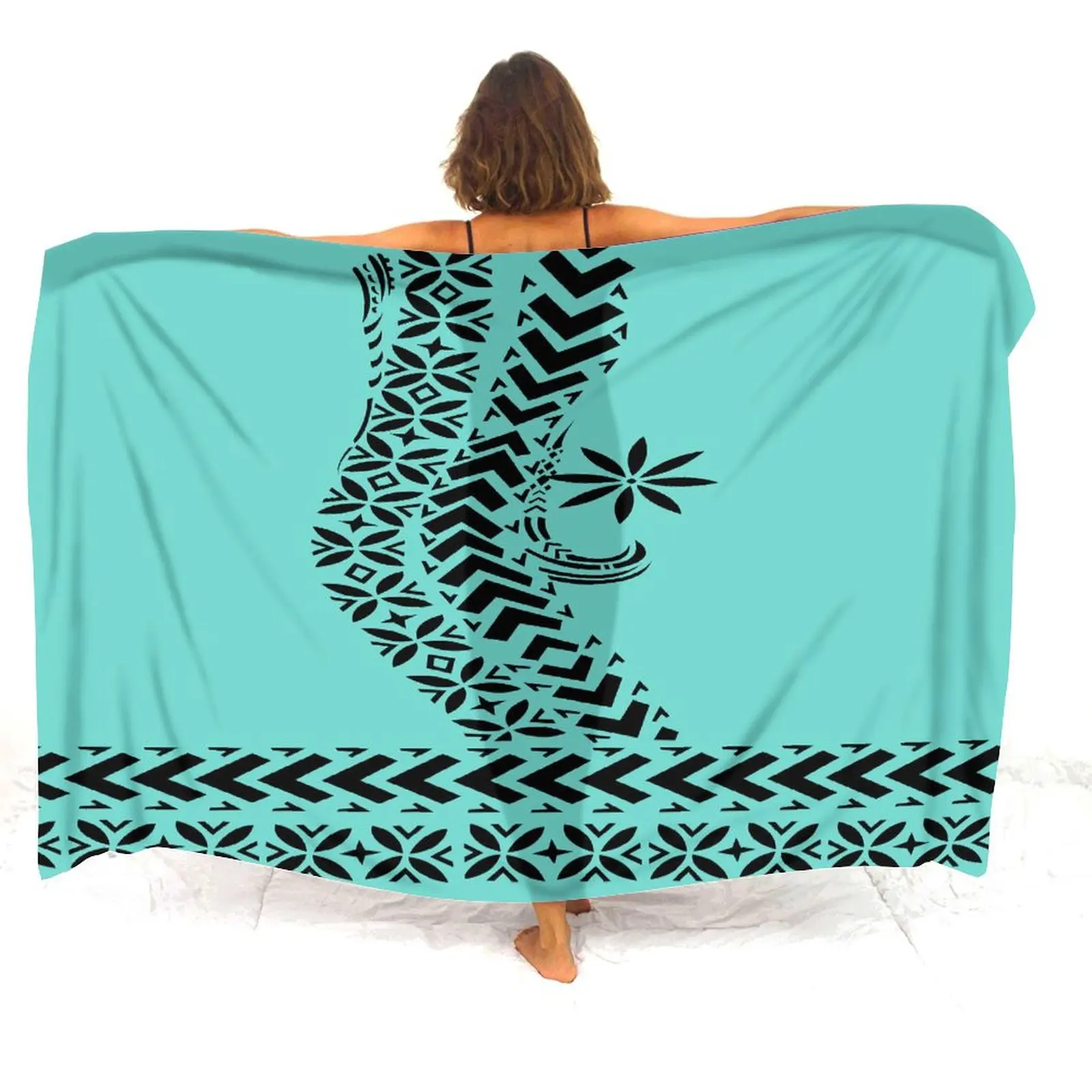 Creative Retro Beach Towels Pacific Island Beach Towels Women's Salone Polynesian Tribe Cape Hawaii Beach Vacation Towels