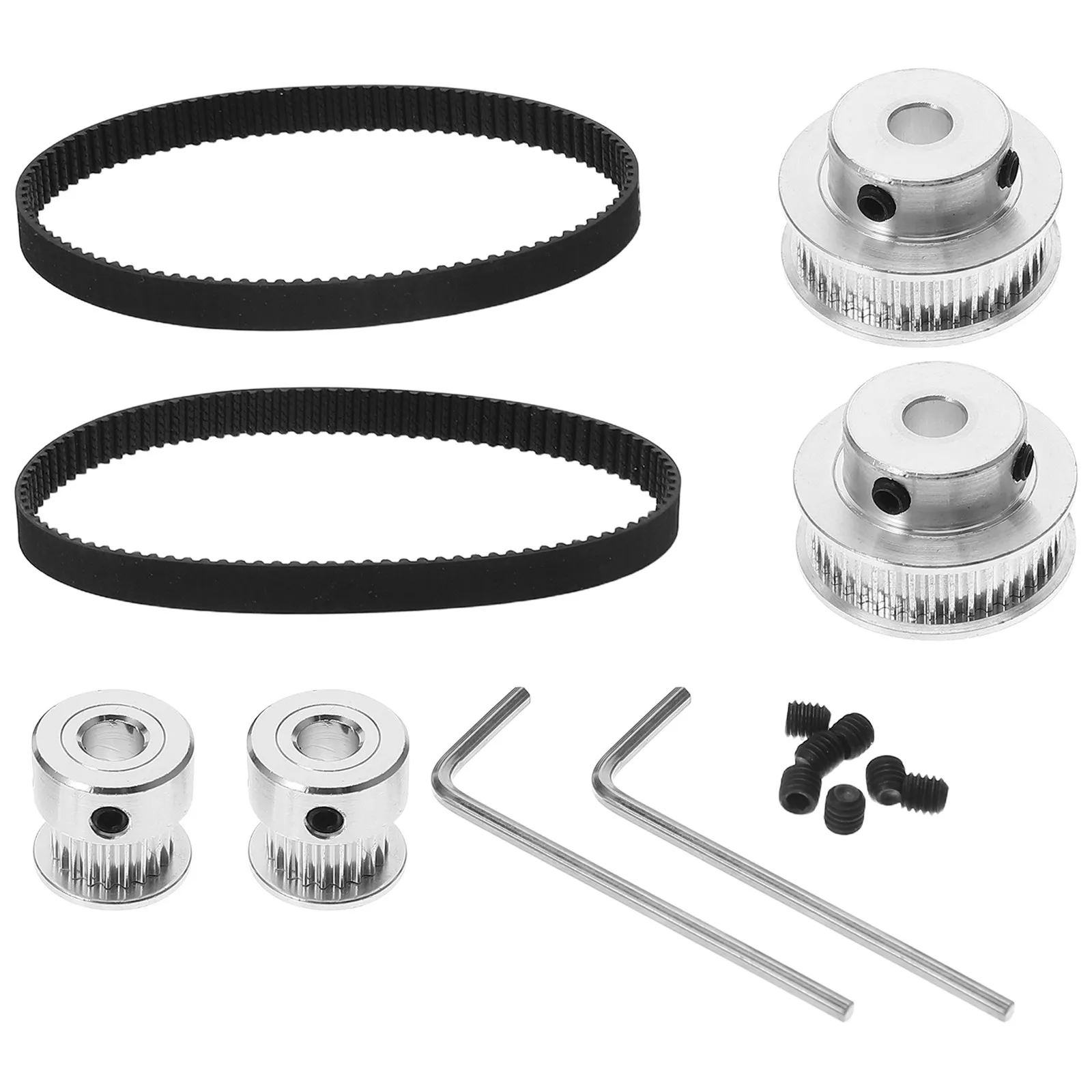 1Set 2Gt Synchronous Wheel Precise Timing Belt Pulley Easy Installation for Industrial Automation Cnc Mechanical Transmission