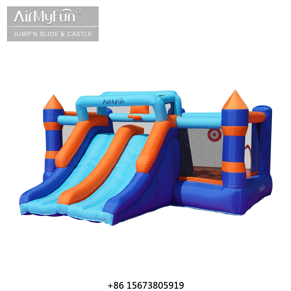In Stock Factory Price Customizable Best Selling Kids Inflatable Bounce House With Slide Home Outdoor Home Use
