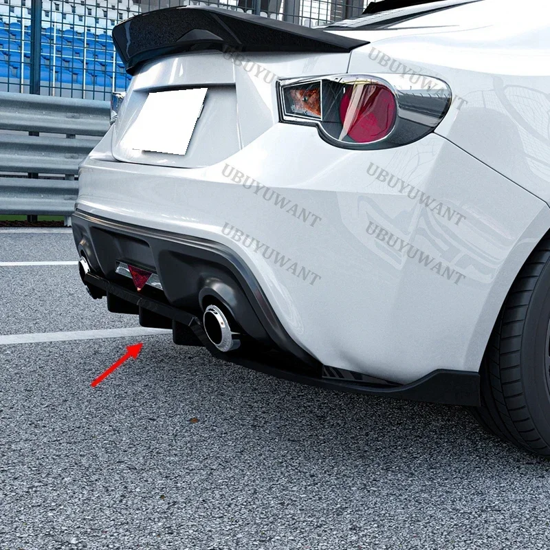 For Subaru BRZ Toyota GT86 Scion FR-S 2013-2020 rear lip modified bright black matte rear spoiler diffuser splitter car kit