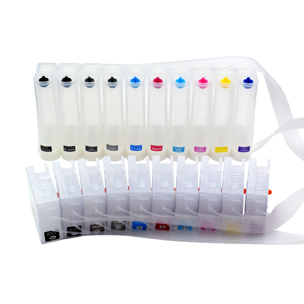 Empty Continuous Ink Supply System Without Chip for Epson Surecolor SC-P700 SC-P900 P908 P700 P900 T47A T46S Inkjet Printers