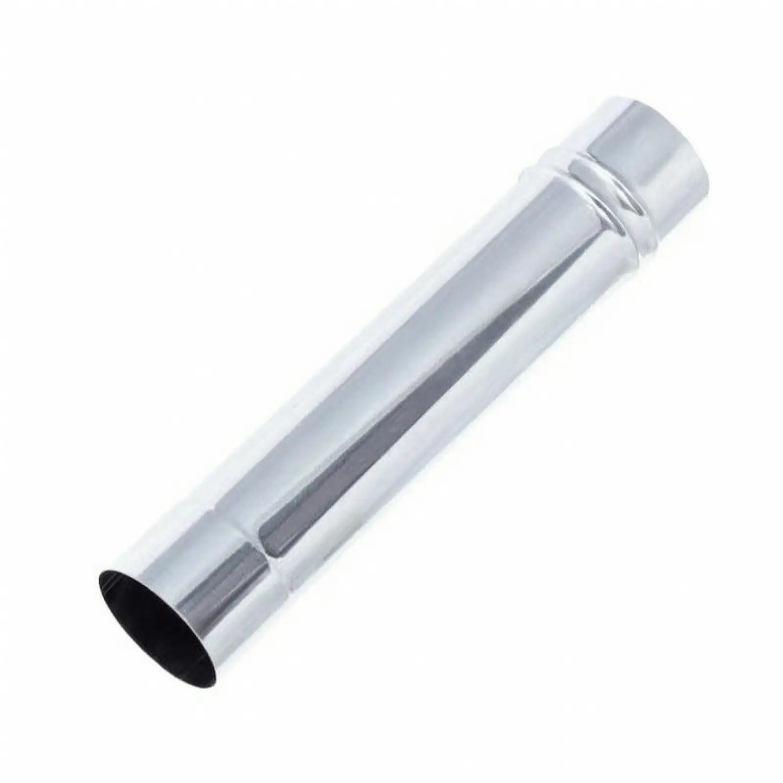 Stainless Steel Cooktop Flue Pipe High Temperature Resistant Cylindrical Flue Pipe with Stepped Connecting Ends for Heating