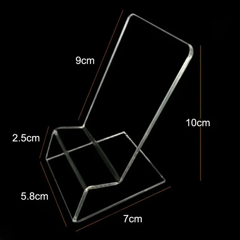 1PC 透明なクリアプラスチックスタンド棚ウィンドウカウンターディスプレイショーケース GB GBA SP GBC 3DS 2DS PSP PSV コンソール