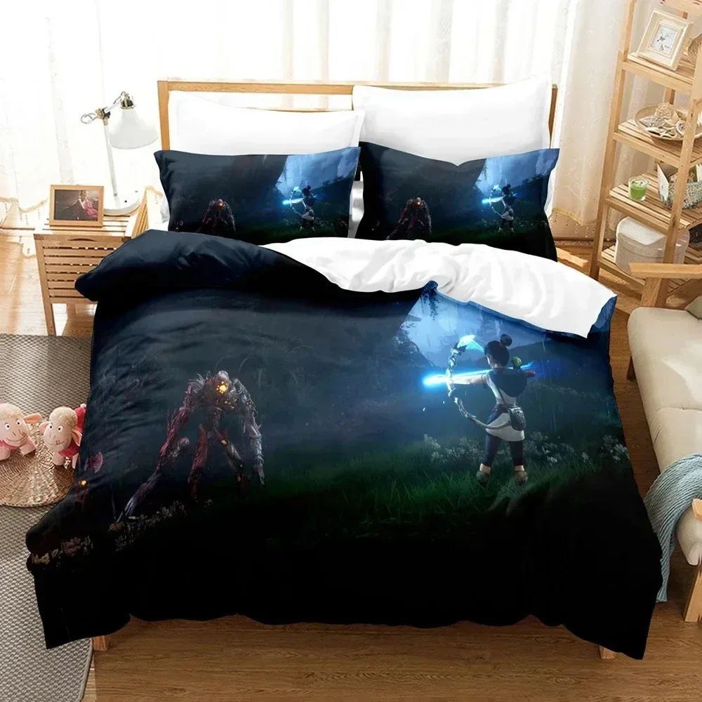 

Game Kena Bridge of Spirits 3D Printed Bed Set Duvet Cover Pillowcase Bedding Set Linen Sheet Quilt Cover Full Queen King Size