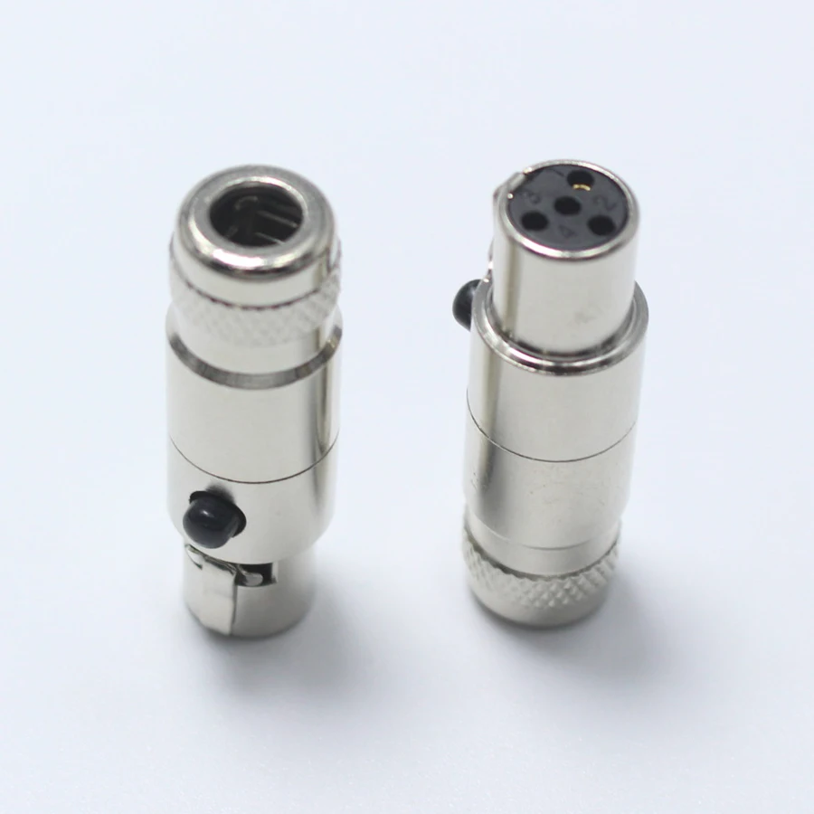 

1pcs Mini XLR 4 Pin Female jack Small XLR 4P Audio Socket Metal Microphone Connector MIC Adapter for OD5mm Cable