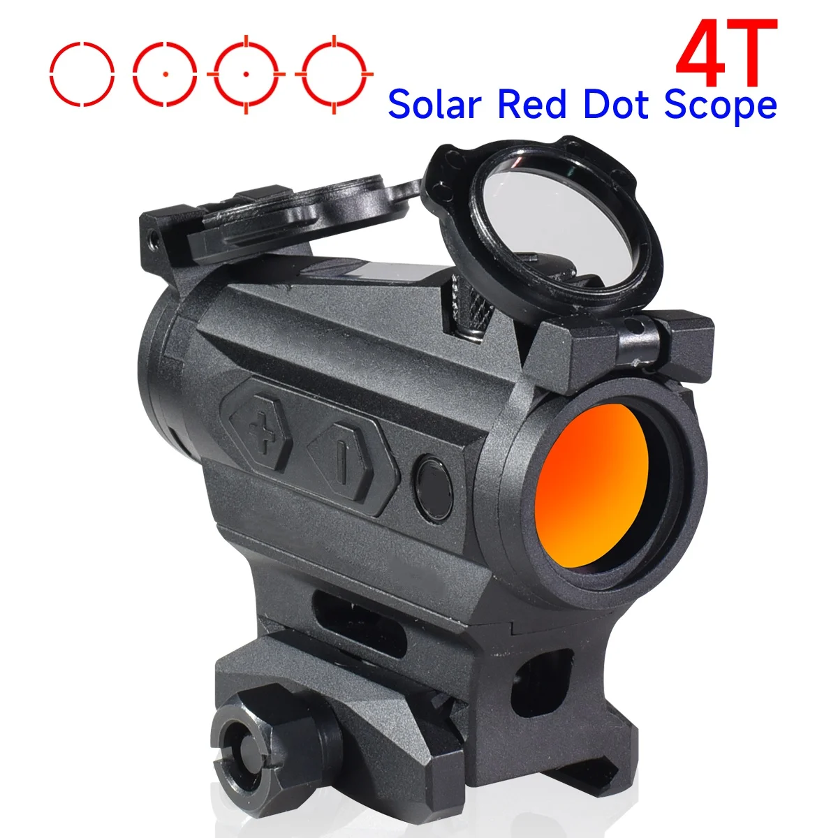 

Tactical 4T 1X20mm red dot sight 2 MOA solar powered red dot sight Reflex 4 Reticle Compact Optics Riflescope