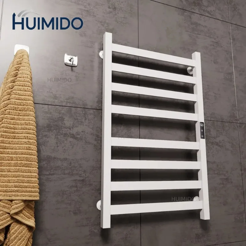 Electric Heating Towel Rack Aluminum Household Bathroom Storage Heating Drying Towel Warmers Thermostat Bathroom Hardware