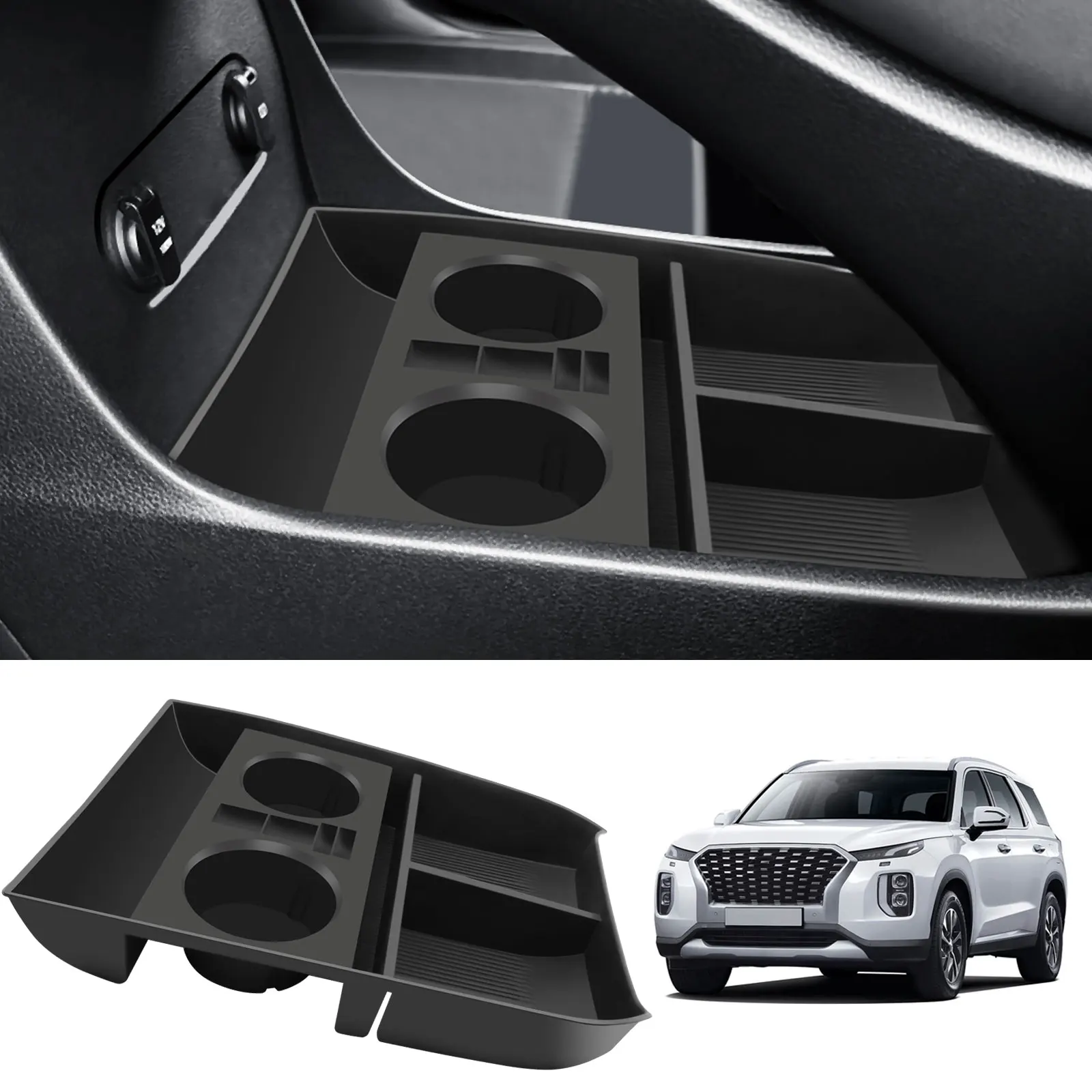 Center Console Organizer Tray Storage Box Insert Tray for Hyundai Palisade 2019-2024 Interior Accessories