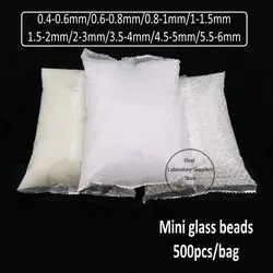 500 g/bag grânulos de vidro anti-respingo mini grânulos de respingo de sílica microgrânulos para laboratório de tinta de moagem de pulverização bomba de aquecimento experimentos