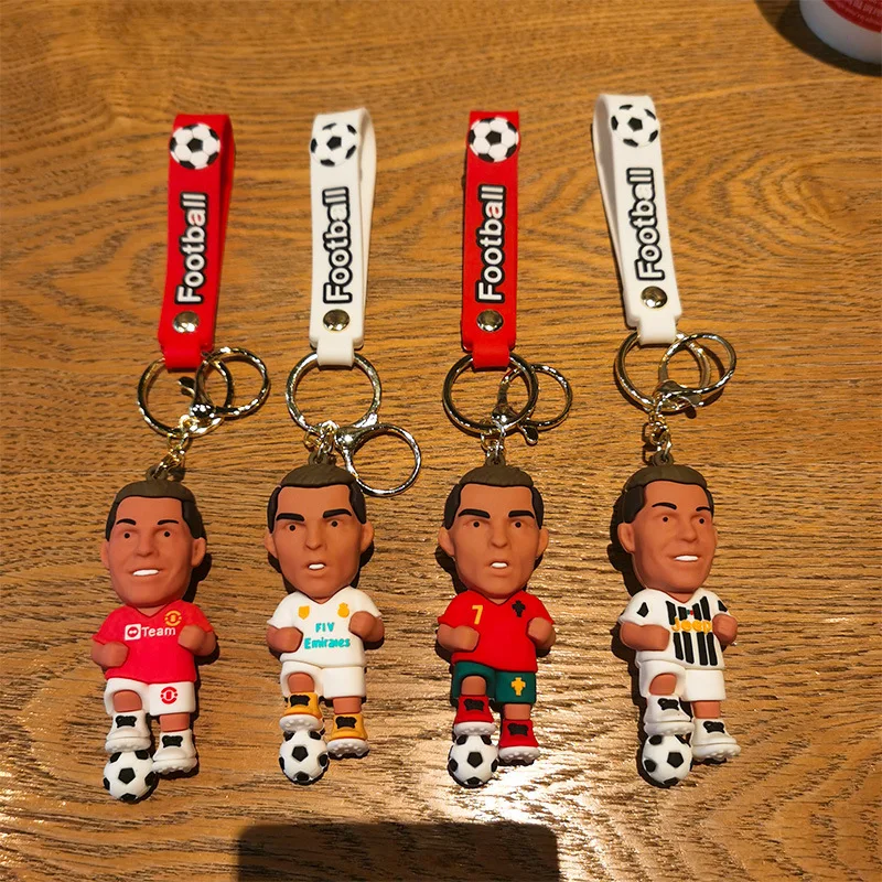 

Football Keychain PVC Car Keychain Foreign Trade Gift Cartoon Anime Figure