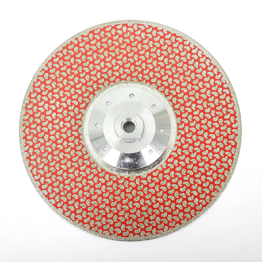 

9"230mm Electroplated Diamond Cutting Disc Grinding Disc Stone Concrete Grinding Pad Diamond Cutting Disc M14 Flange Saw Blade