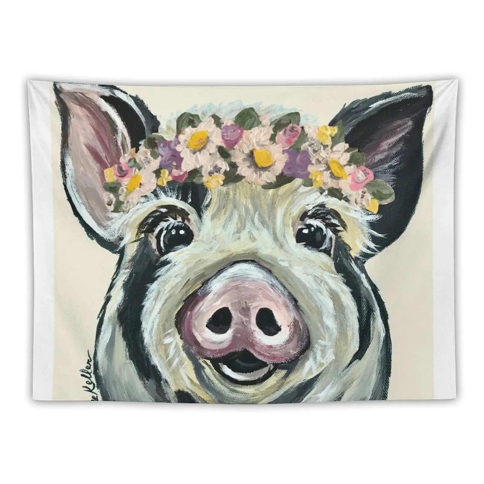 

Cute Pig Art Tapestry Outdoor Decor Room Decor Korean Style Tapestry