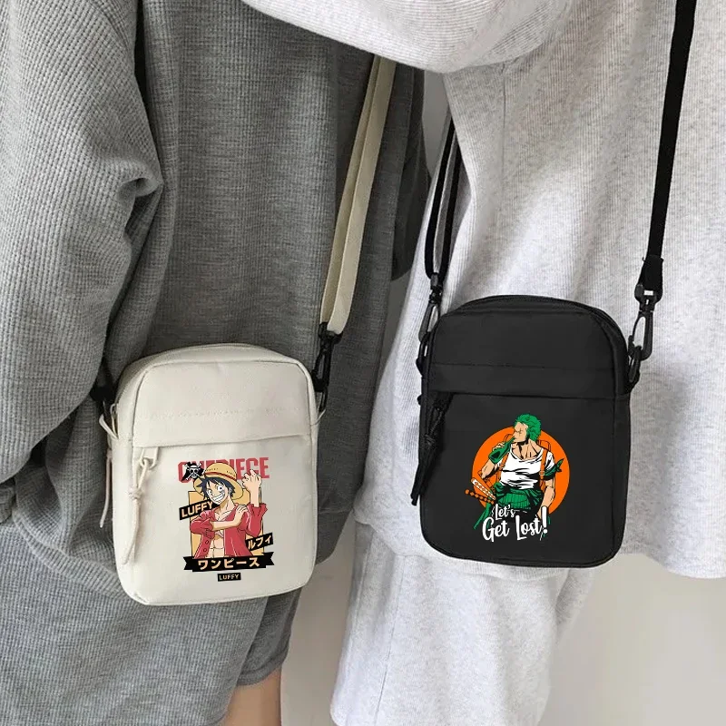 Luffy Shoulder Crossbody Bag Men Women Casual Small Zipper Messenger Sling Bags Simple Sports Pouch Birthday Gift - view 2