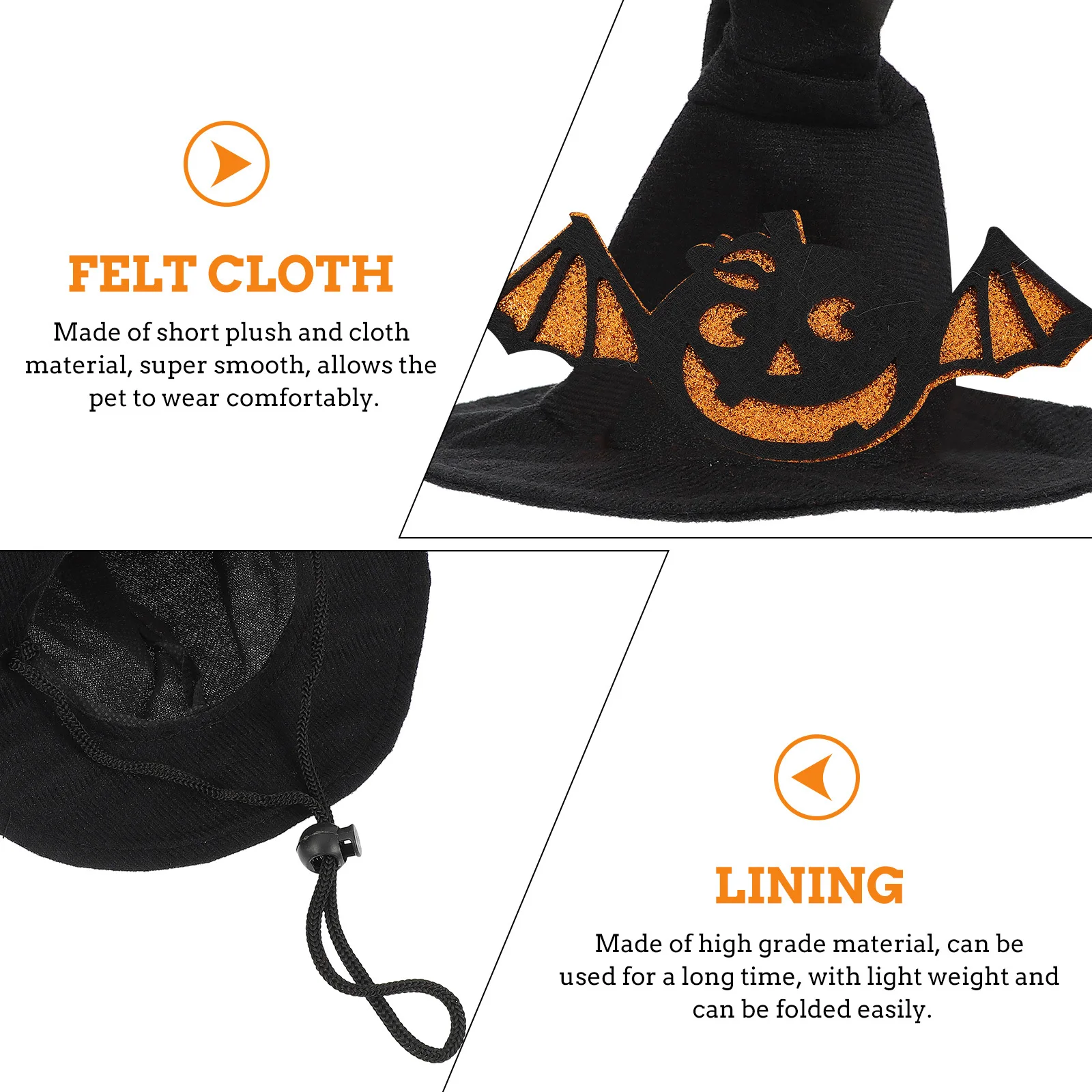 

1Pcs Pet Hat Small Soft Comfortable Halloween Dog Cat Decorative Headdress Party Accessory Small Pet Hat Decor