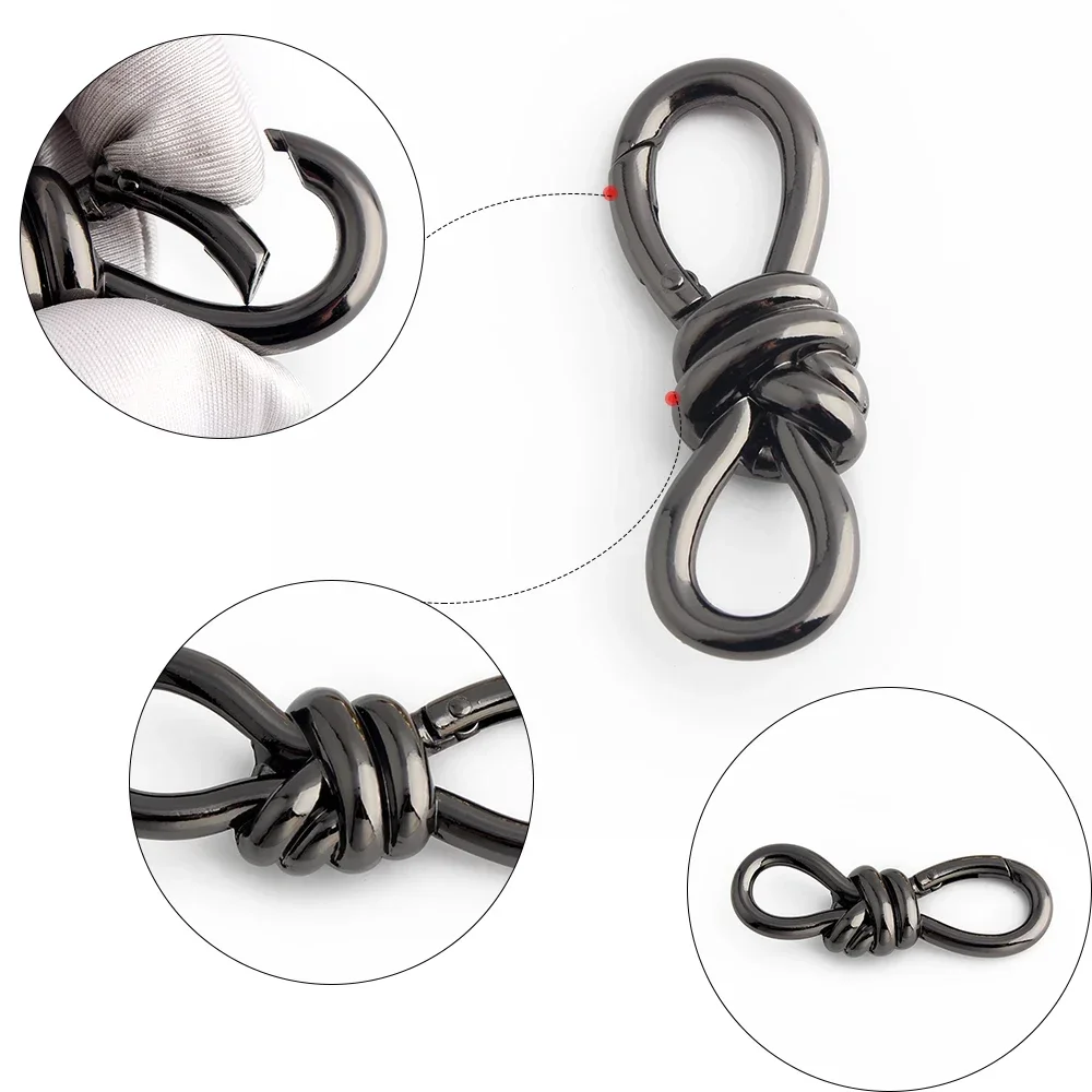 5-10-50PCS Open Metal Spring Gate Ring For Bags Handles Handbag Shoulder Belt Strap Dog Chain Snap Clasp Clip Hooks Accessories