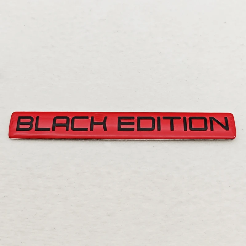3D aluminium auto motorfiets Trunck logo Black Edition embleem badge sticker auto sticker universele accessoires
