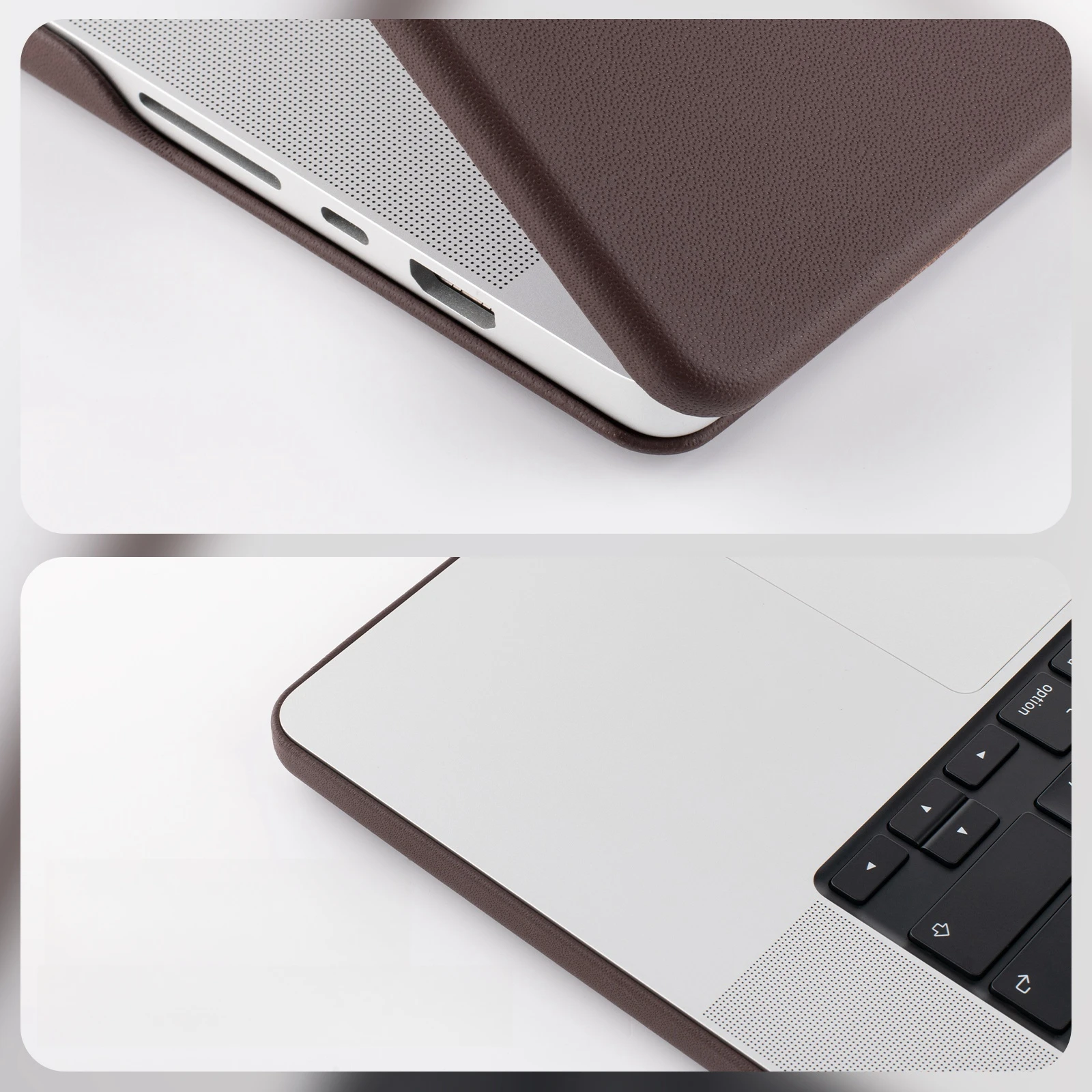 Vegan Leather Laptop Cover for Macbook Pro 14 A2992,A2442, A2779, A2918,Case for Macbook Pro 16 A2991,A2485, A2780