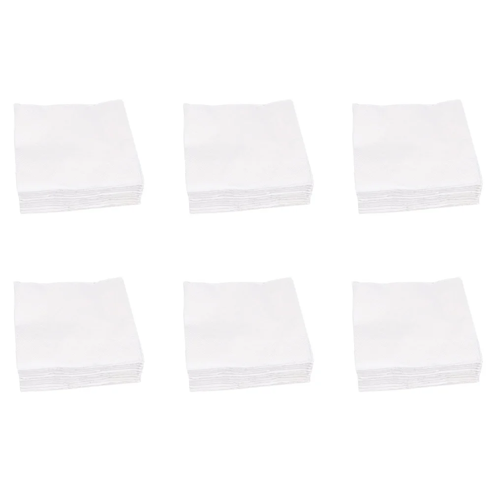 

300 Sheets White Napkins 2 Ply High Quality Paper Dinner Party Supplies Christmas Birthday Eco Friendly Safe Use Square Tissue