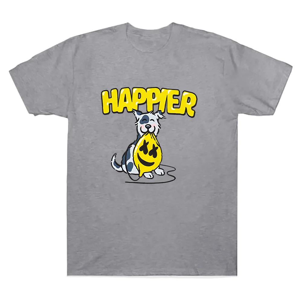 مارشميلو هابيير تي شيرت مارشميلو دي جي جودة عالية تي شيرت للجنسين القطن قصير الأكمام تيز الصيف نمط جديد ملابس كاجوال #3