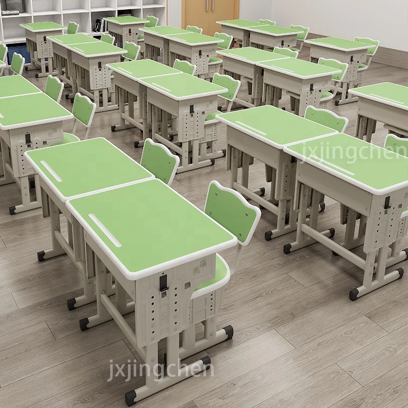 

Primary School Classroom Furniture Wood Student Desk and Chair for Student Study Table With Chairs
