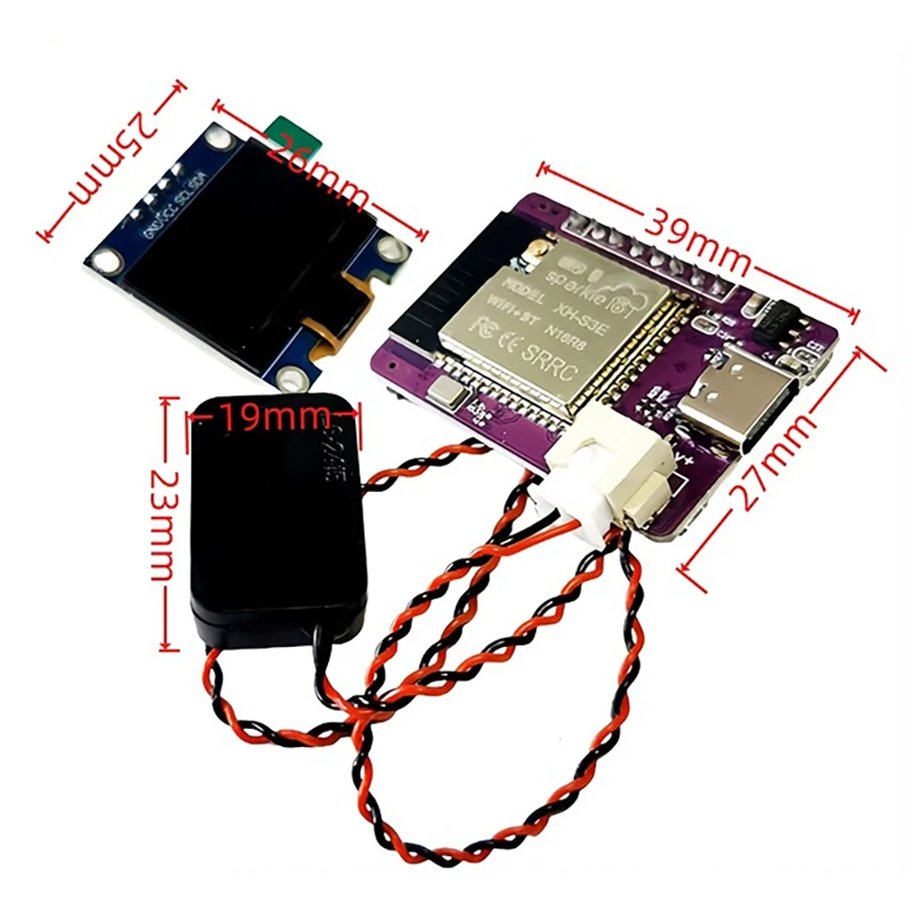 MINI ESP ESP32 S3 N16R8 Development Board Xiaozhi AI Voice Dialogue Robot Module 0.96 inch OLED Screen Type-c Interface for DIY