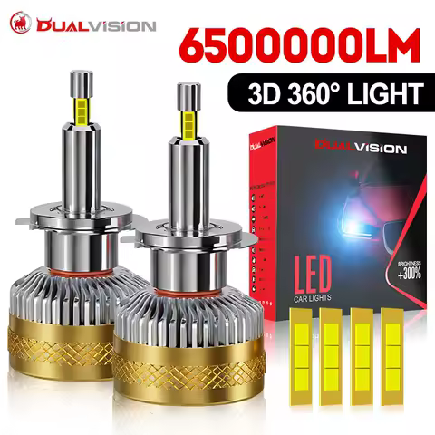 H7 H4 Led Headlight Bulbs With SAMSUNG CSP 360 degree H1 H8 H9 H11 9005 HB3 9006 HB4 6500K 4 Side Fog BulbTurbo Car Light Auto