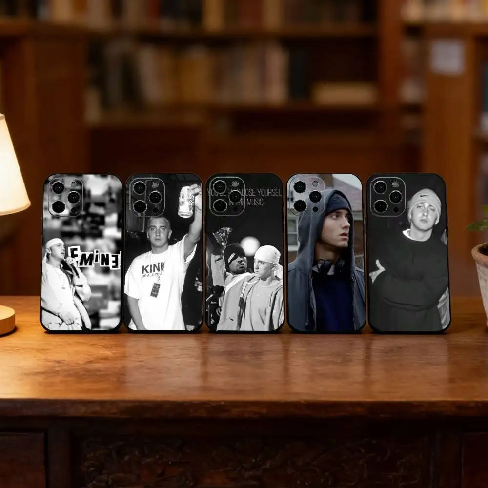 

Eminem Phone Case Silicone Soft For IPhone 17 16 15 14 13 12 11 X XR Plus Pro Max Plus