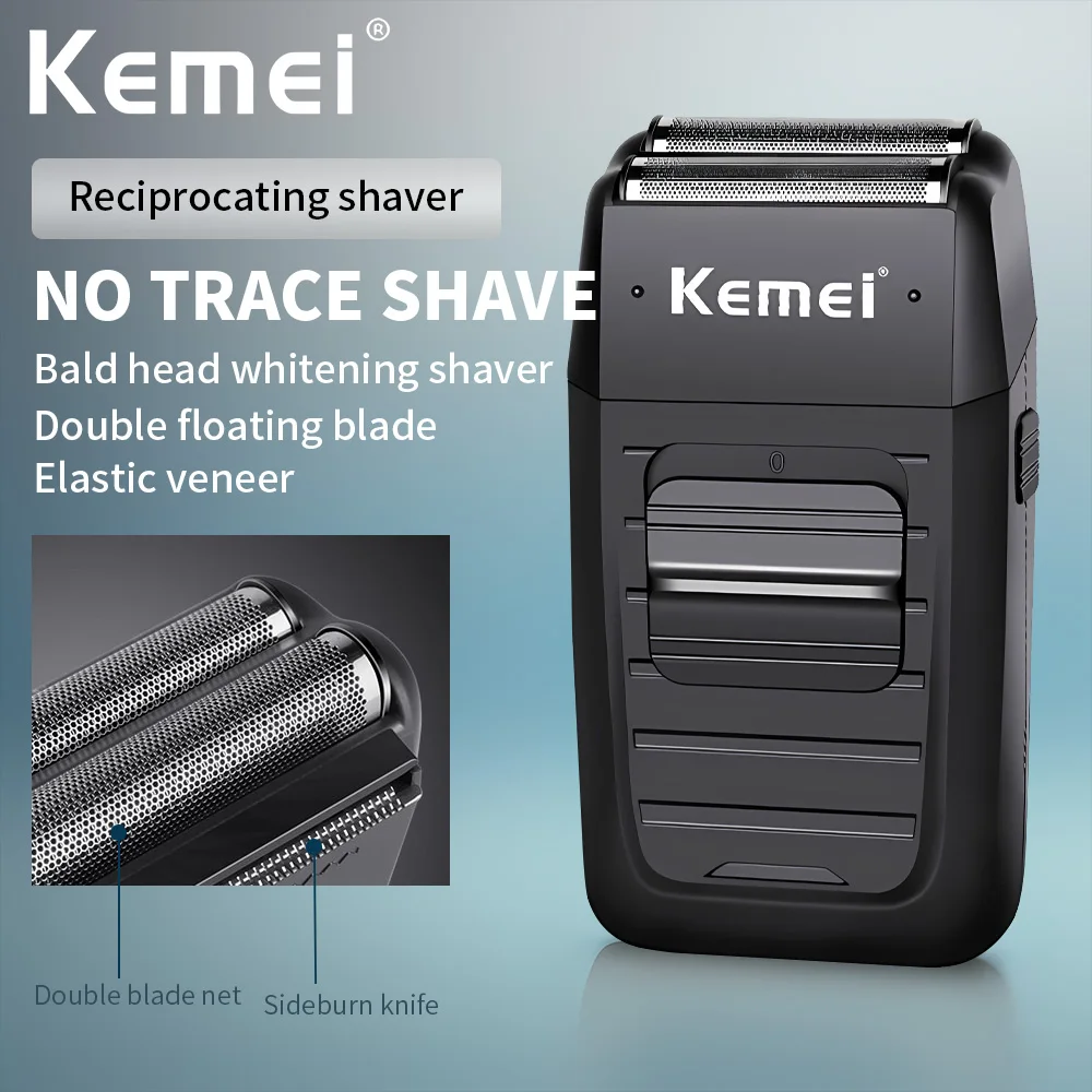 Kemei KM-2296-男性用プロ用バリカン,電気シェーバー,ヘアカット機,KM-2299およびKM-1102