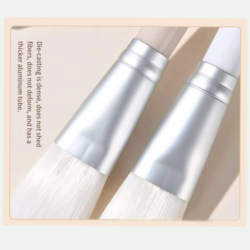 Make-upborstel met zachte haren van kunstvezels, maskerborstel, littekenloze foundationborstel, zacht en niet-irriterend voor het gezicht