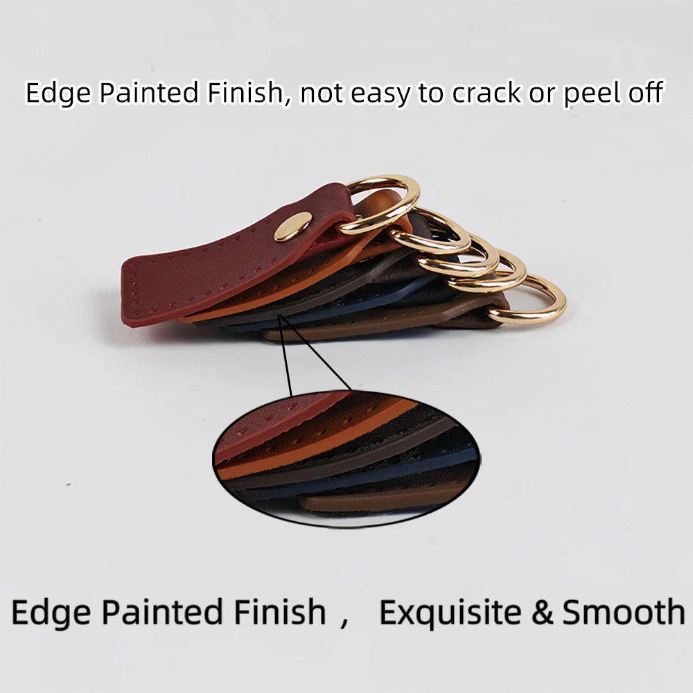 Hand Sewn Genuine Leather DIY Square Head Bag Pieces Replacement Strap Connectors Bag Buckle Accessories