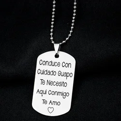 Stainless steel Spanish keychain, given to family and friends