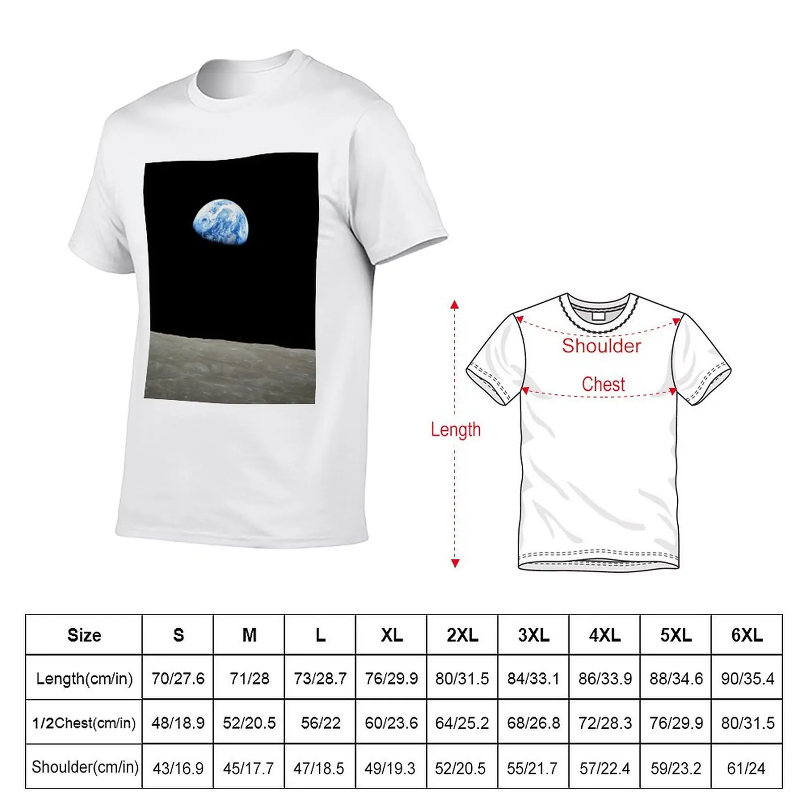 New PALE BLUE DOT T-Shirt T-shirt short t-shirts man mens clothes