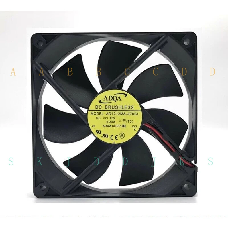 

M DC12V 0.34A AD1212MS-A70GL 12025 12cm Cooling Fan