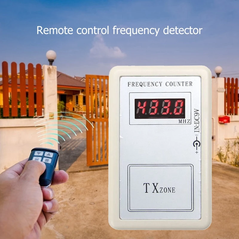 Handheld Remote Control Wireless Frequency Meter Accessories Digital Counter Tester 250-450Mhz For Car Auto Garage Door