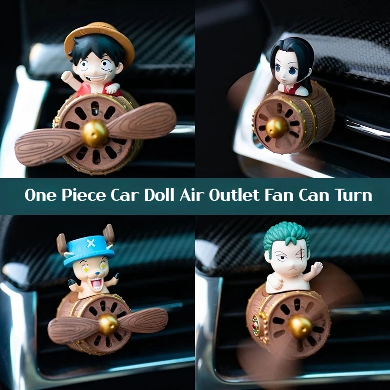 

One Piece Luffy Empress Hancock TonyTonyChopper RoronoaZoro Handmade Air Outlet Decoration Cute Little Doll Car Model Ornament