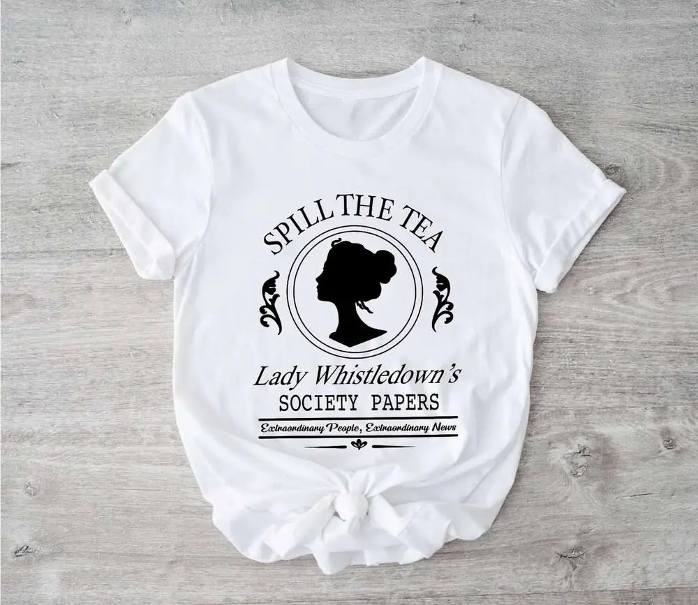 

Lady Whistledown Society Papers Spill the Tea T-Shirt