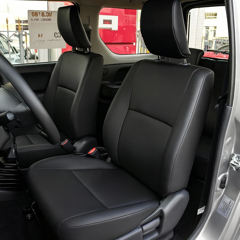 

Для Suzuki Jimny Swift Every Grand Vitary автомобильные аксессуары на заказ, чехлы на сиденья, 5-местные искусственная кожа, левый и правый руль