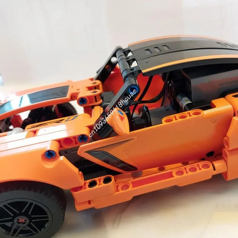 ตัวต่อ MOC เชฟโรเลต คอร์เวทท์ 504 ชิ้น ของเล่นแบบประกอบเอง รุ่นเทคนิค ของขวัญคริสต์มาส DIY ของเล่นเสริมสร้างความคิดสร้างสรรค์ ของขวัญวันเกิดสำหรับเด็ก