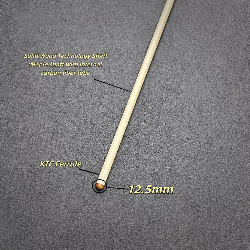CUE-X HQ2 مجموعة جديلة البلياردو الذهبي خشب الصندل 2 قطعة عصا البلياردو شعاعي مشترك 12.5 مللي متر طرف أنبوب الكربون رمح #4