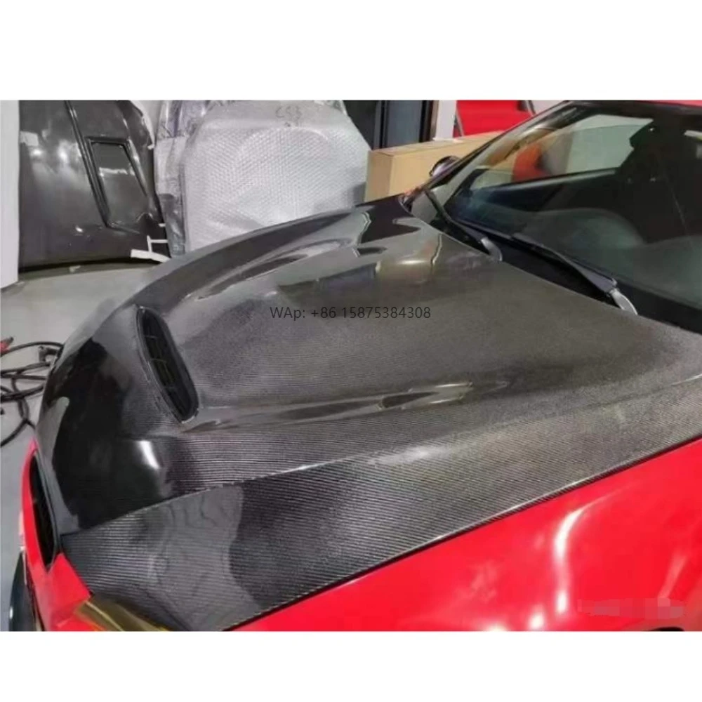 

E92 Front Hood Carbon Fiber Front Bonnet Hood GTS Style for E90 E92 E92 2008-2013 Car Front Lever Machine Cover