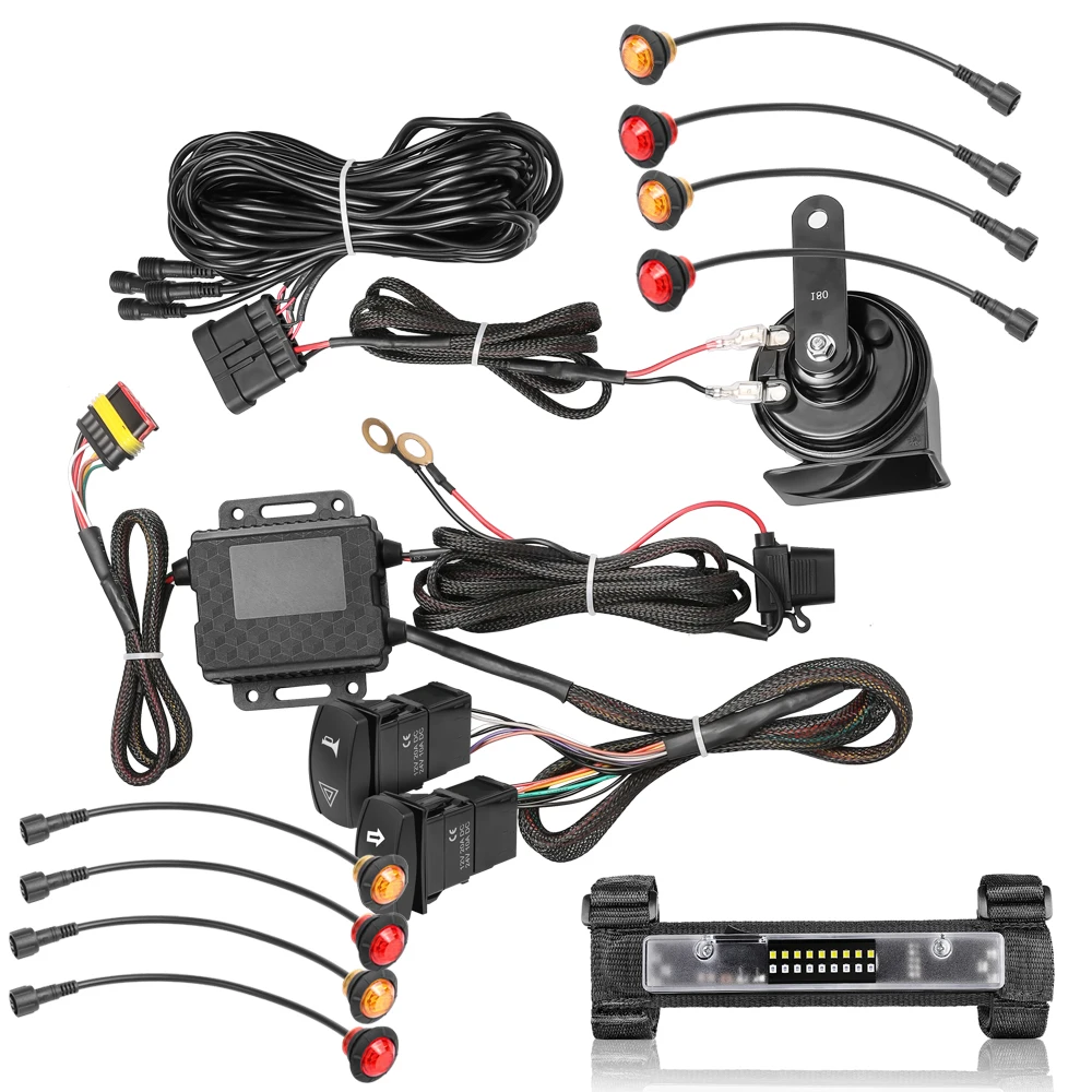 

Универсальный уличный Legal комплект указателя поворота UTV с звуковым сигналом для Can-am Maverick X3 MAX 2017-2025 с высококачественным внутренним куполом UTV