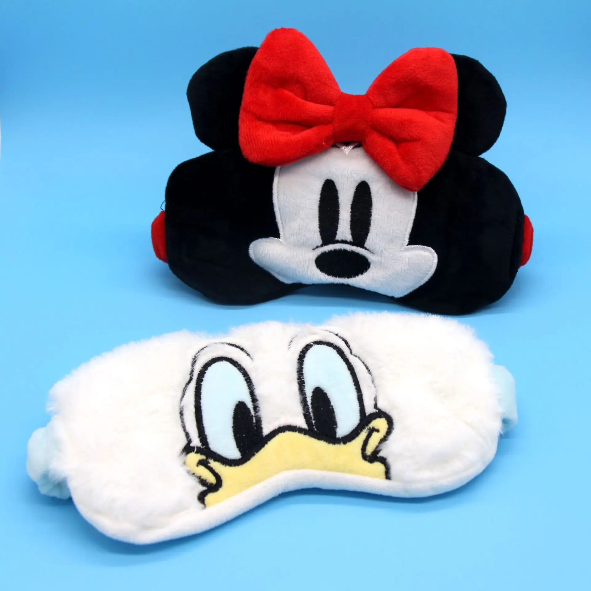 Miniso giapponese dolce ragazza arco anatra maschera per gli occhi per dormire simpatico topo da viaggio peluche maschera per gli occhi oscurante