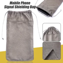 Silver Fiber Radiation Protect Phone Pocket RF Signal Blocker Shield Radiation Bag EMF Protection Phone Pouch Cell Phone Case