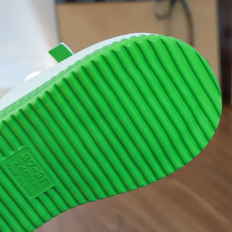 Women Chunky Platform Sandals Casual Non-slip Slides Summer Wedge Slippers Woman Fashion EVA Outdoor Beach Slippers Flip Flops