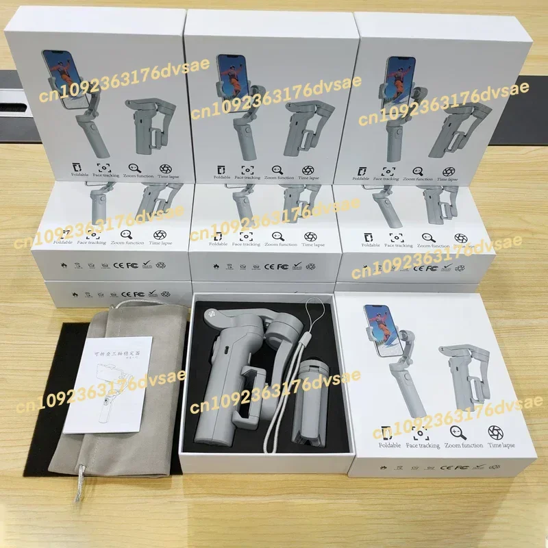 

Trendy China Gimbal Stabilizer For Smartphone White Selfie Stick With Light White Gimbal Hand Phone