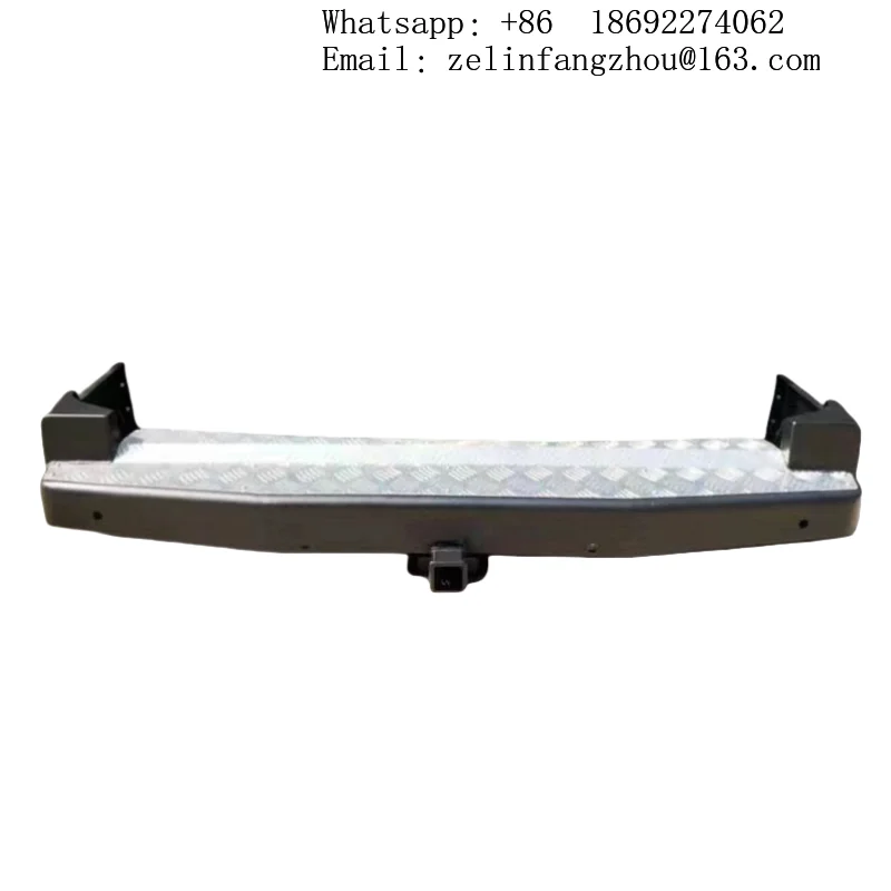 

Steel Rear Bumper Kit Bolt-On Black w/ Tow Hook Cut-Outs Fit L405 2012-2021 Off-Road Heavy Duty