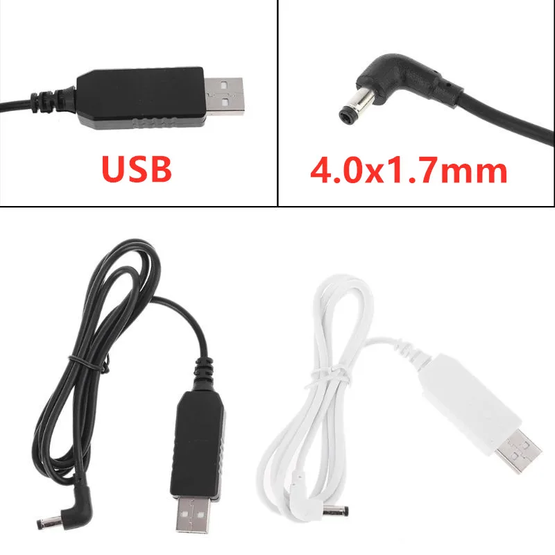 USB-Aufwärtswandler DC 5 V auf 6 V 12 V USB-Aufwärtswandlerkabel 4,0 x 1,7 mm Anschluss für Netzteil/Ladegerät/Stromwandler