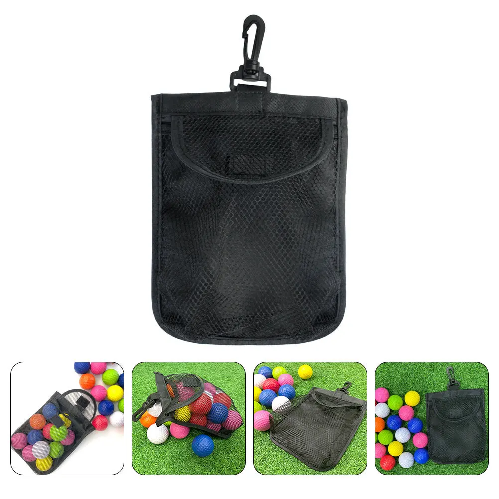 

Net Bag Nylon Material Durable Golf Ball Pouch Compact Storage For Golf Players Small Organizer Accessory Golfing Ball Bag