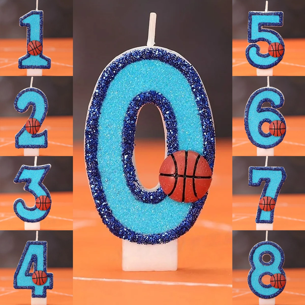 Basketball kreative digitale Kerze Geburtstagskerze Kuchendekoration Zubehör