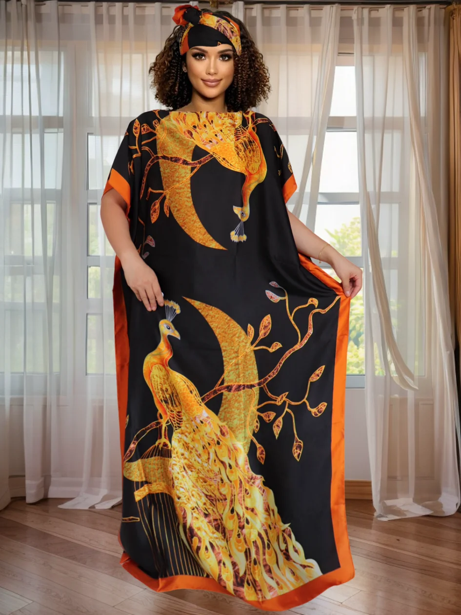 

Women's Floral Print Dashiki Dress - African Ethnic Style Casual Party Dress, Hot in Women's Fashion